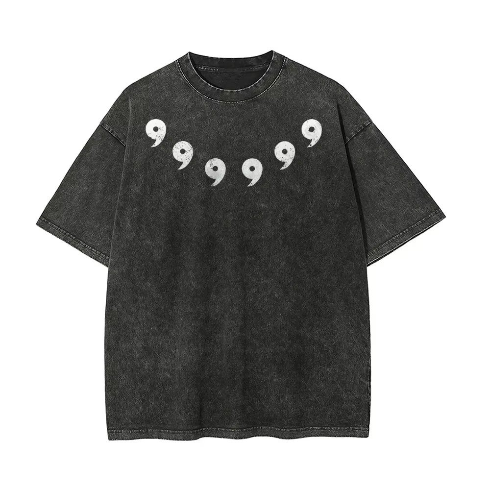 Acid Wash Vintage Graphic T Shirt - เสื้อยืดนารูโตะ ซาเกะแห่งเส้นทางหกประการ ลายมากาทามะ สไตล์วินเทจ ล้างสีแบบแอซิด วอช