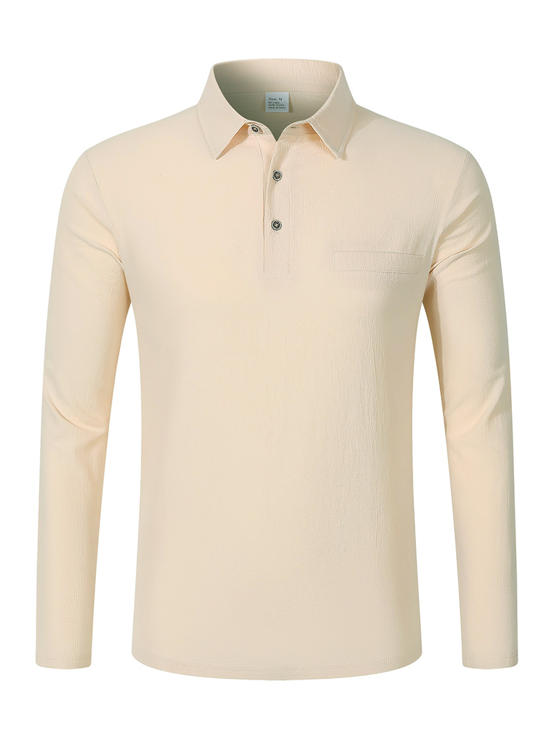 เสื้อโปโลแขนยาวผ้าลินินผสมสำหร - Mens Linen Shirt Long Sleeve บทวิจารณ์และราคา