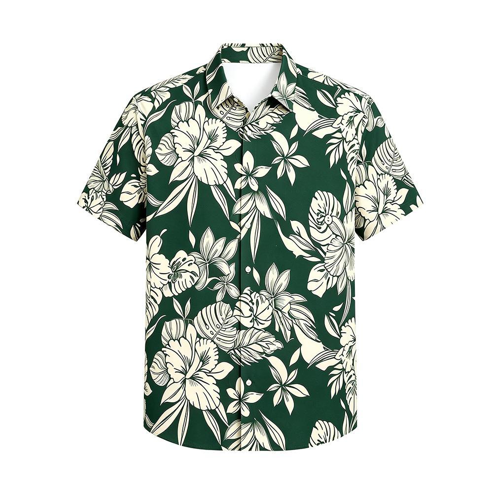 เสื้อเชิ้ตฮาวายลายดอกไม้สไตล์ว - Vintage Hawaiian Floral Shirt บทวิจารณ์และราคา
