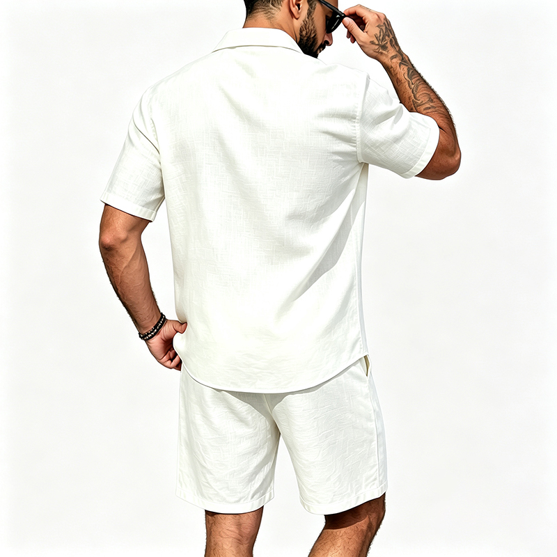 ชุดเซ็ตผ้าลินินสองชิ้นสำหรับผู - Mens Linen Shirt Long Sleeve บทวิจารณ์และราคา