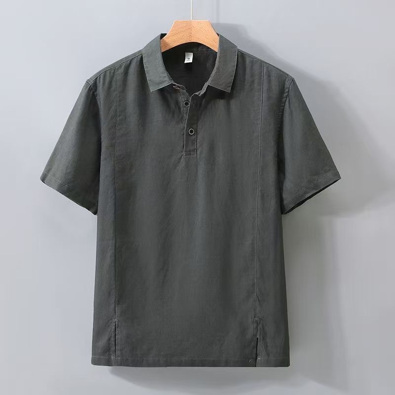 แฟชั่นฤดูใบไม้ผลิ/ฤดูร้อน เสื้ - Mens Linen Shirt Long Sleeve บทวิจารณ์และราคา