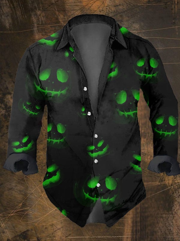 เสื้อแขนยาวลำลองพิมพ์ลายกะโหลก - Vintage Hawaiian Floral Shirt บทวิจารณ์และราคา
