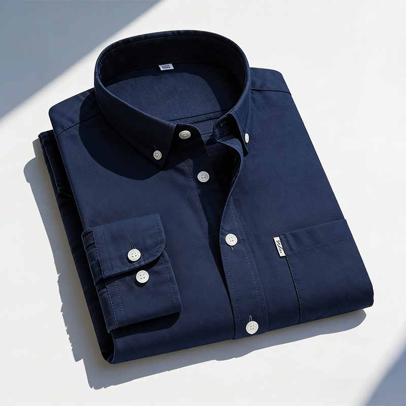 เสื้อเชิ้ตแขนยาวผู้ชาย ผ้าฝ้าย - Oxford Cotton Casual Shirt Business บทวิจารณ์และราคา