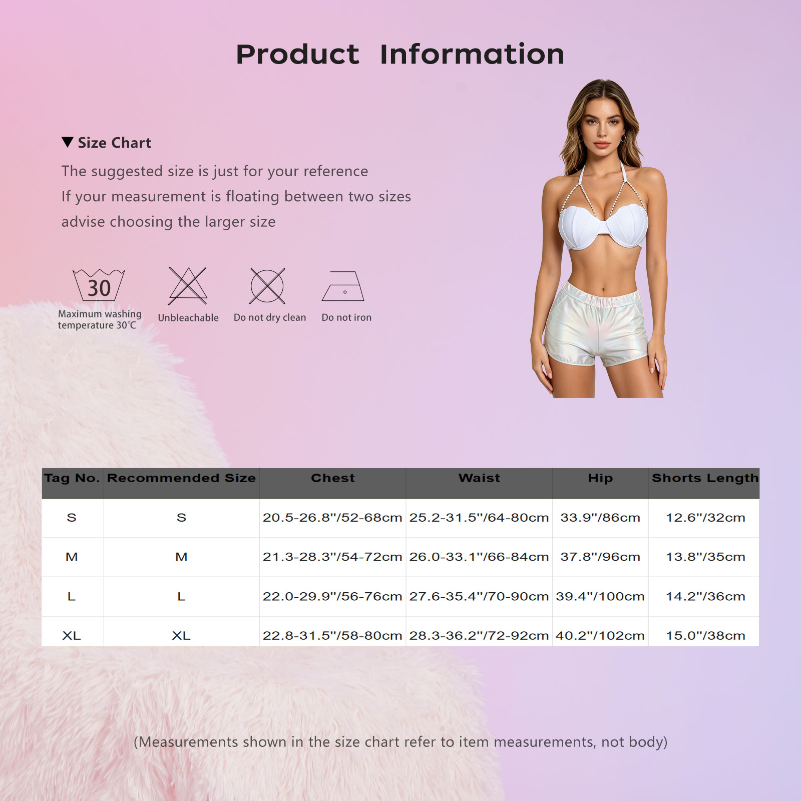 ชุดว่ายน้ำผู้หญิงแบบเมทัลลิกเง - Shorts บทวิจารณ์และราคา